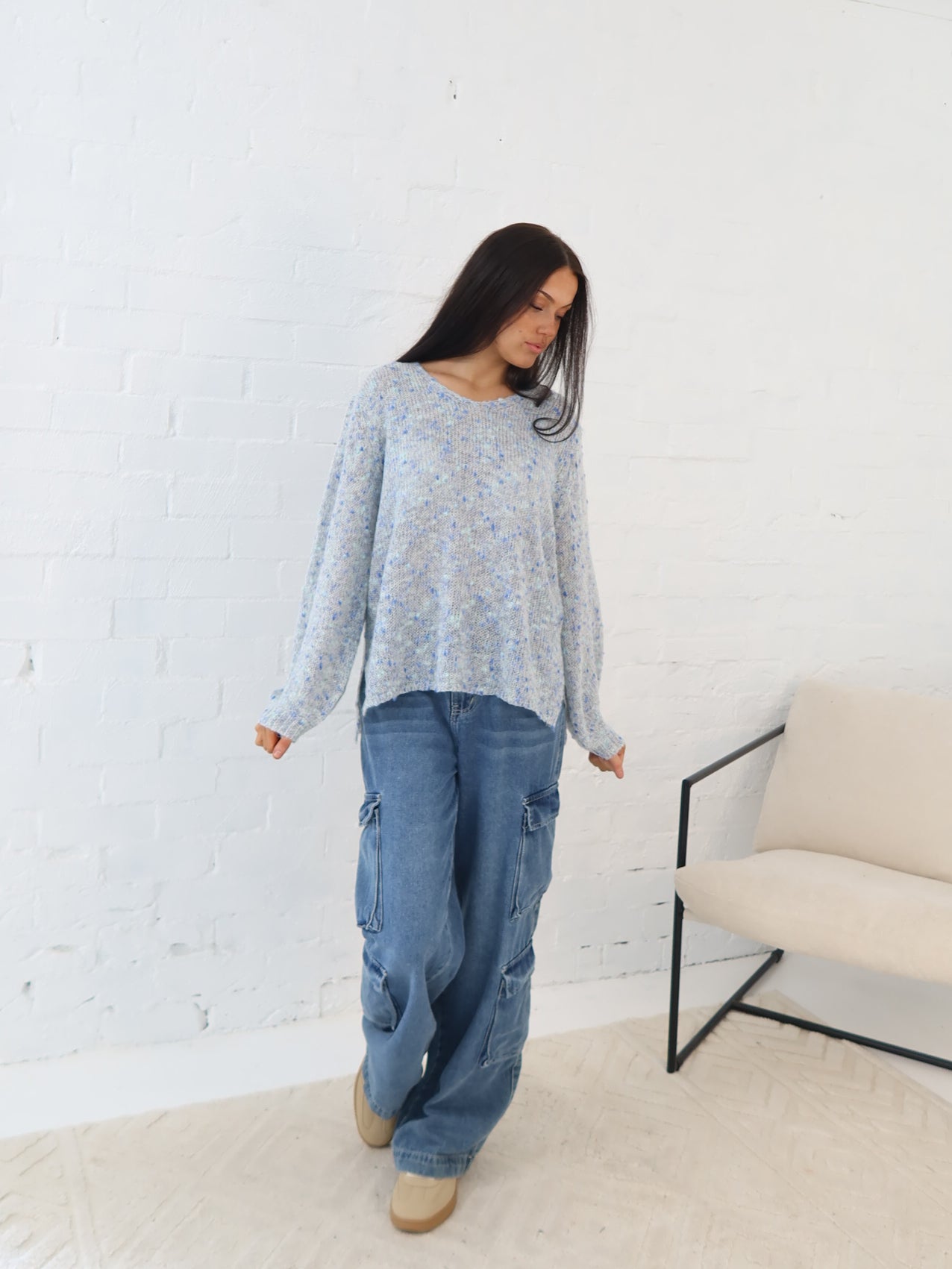 Lusia Knit- Blue