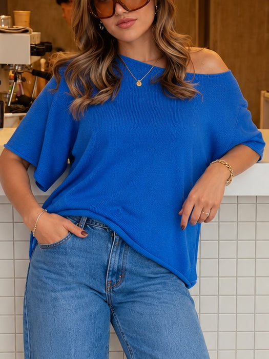 Chloe Top- Cobalt