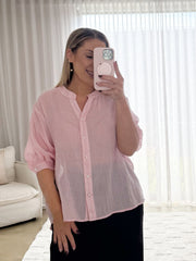Mimi Blouse - Pale Pink