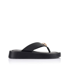 Bosley Platform Thongs - Black