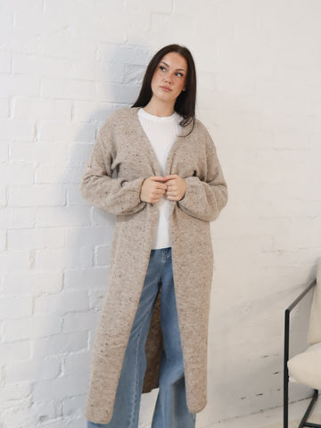Bonnie Cardigan- Natural Speck