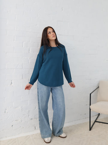 Saxon Knit - Teal