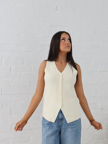 Parker Vest - Vanilla