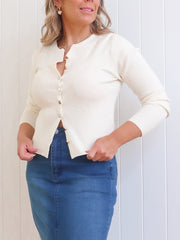 Bliss Cardigan  - Ivory