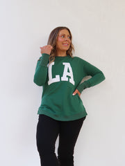 Lucy Crew Sweater - LA Green