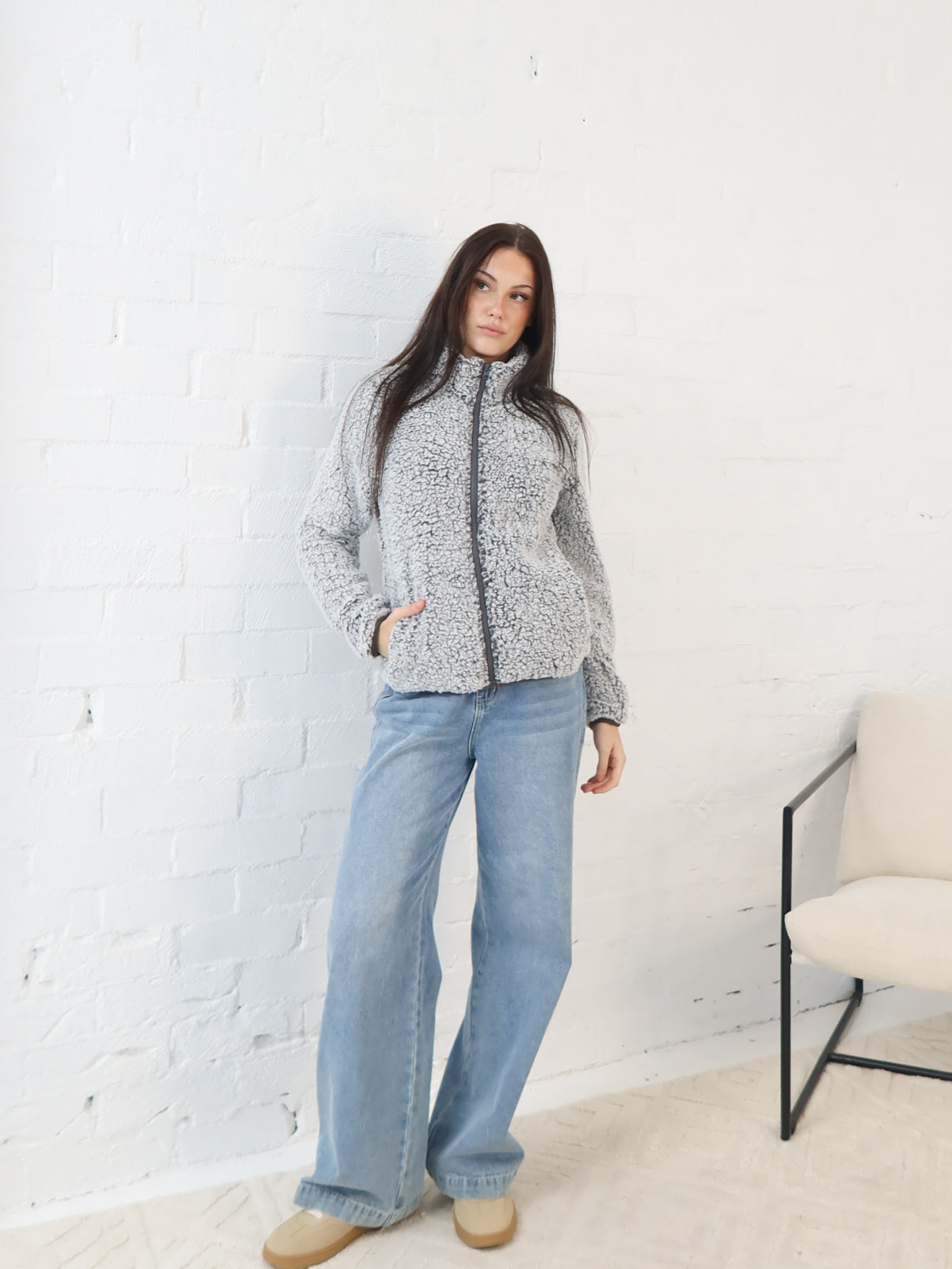 Heide Jacket- Grey Speck