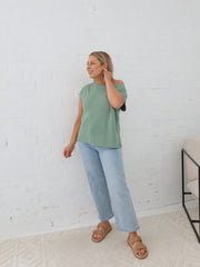 Mariah Knit Top - Pistachio Green