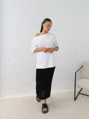 Radiance Crochet Skirt - Black