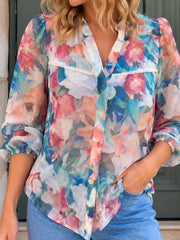 Meadow Shirt- Blue/Green