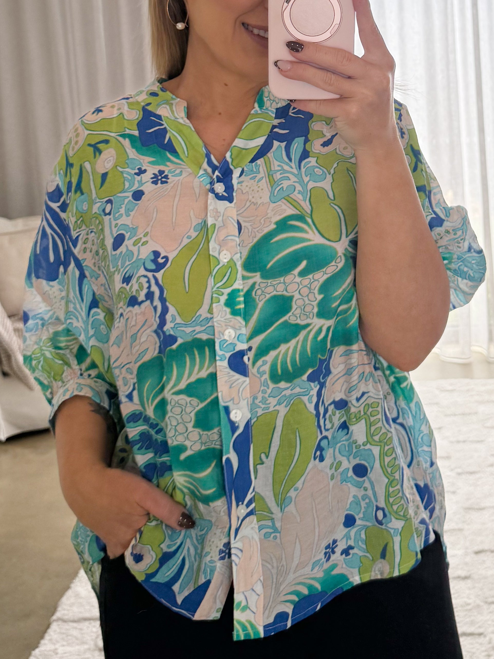 Mimi Blouse - Sea Green