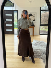 Kristen Skirt- Chocolate