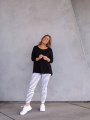 Heidi Pants - White and Black