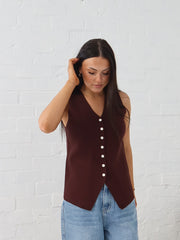 Parker Vest - Chocolate