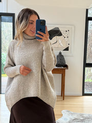 Yolanda Knit - Mocha Fleck