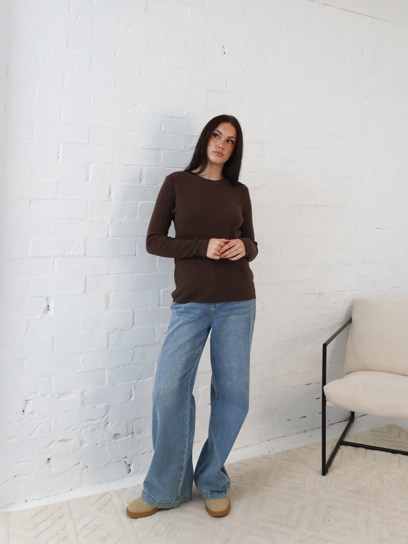 Iris Knit- Chocolate