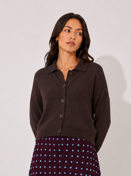 Esme Knit Top- Chocolate