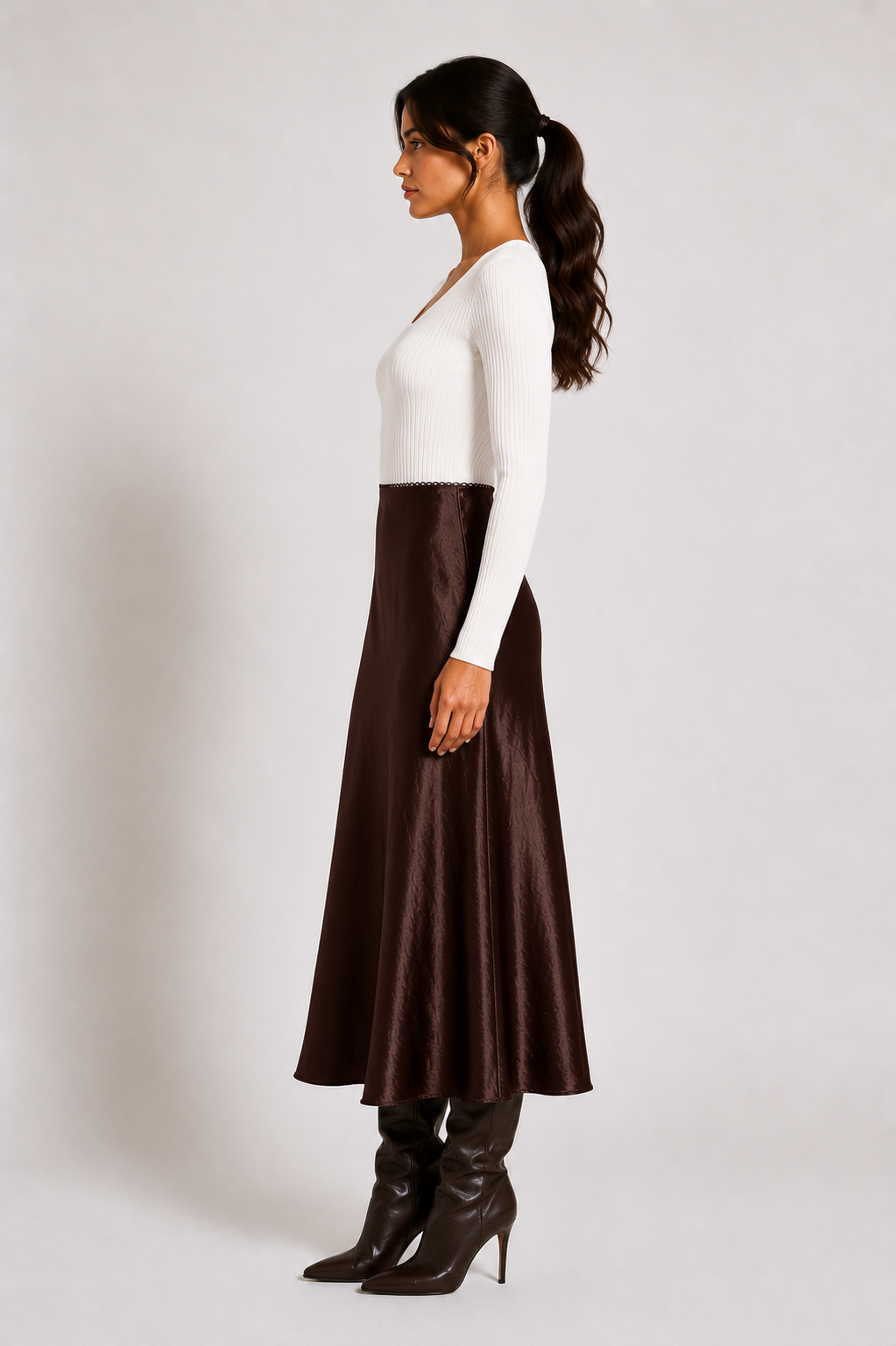 Kristen Skirt- Chocolate