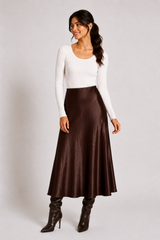 Kristen Skirt- Chocolate