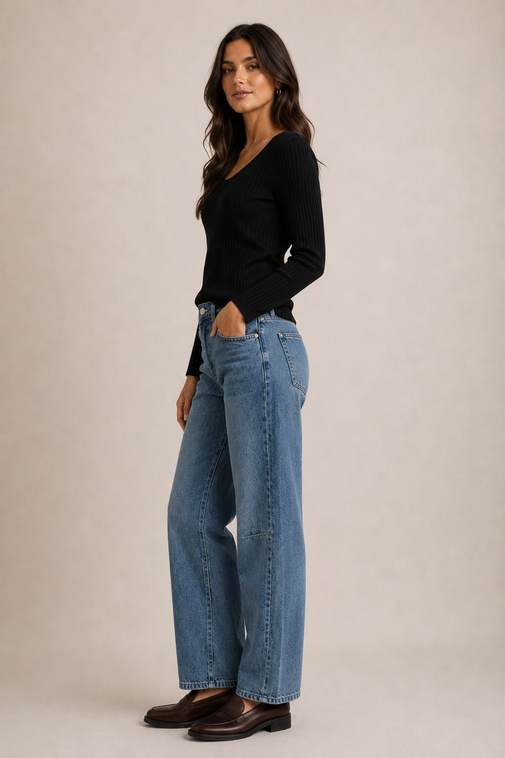 Sidney Knit Top- Black