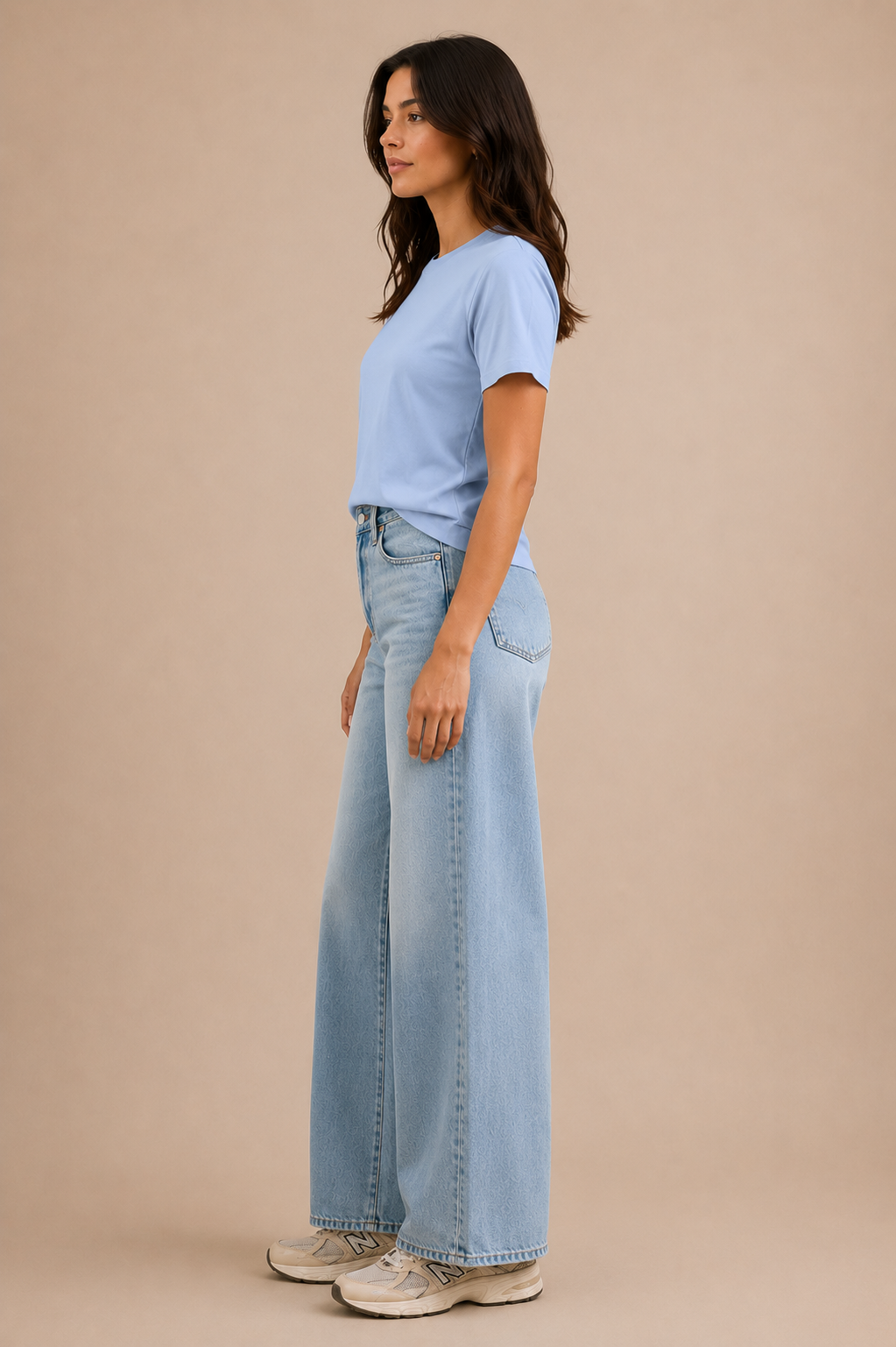Hallie Tee- Powder Blue