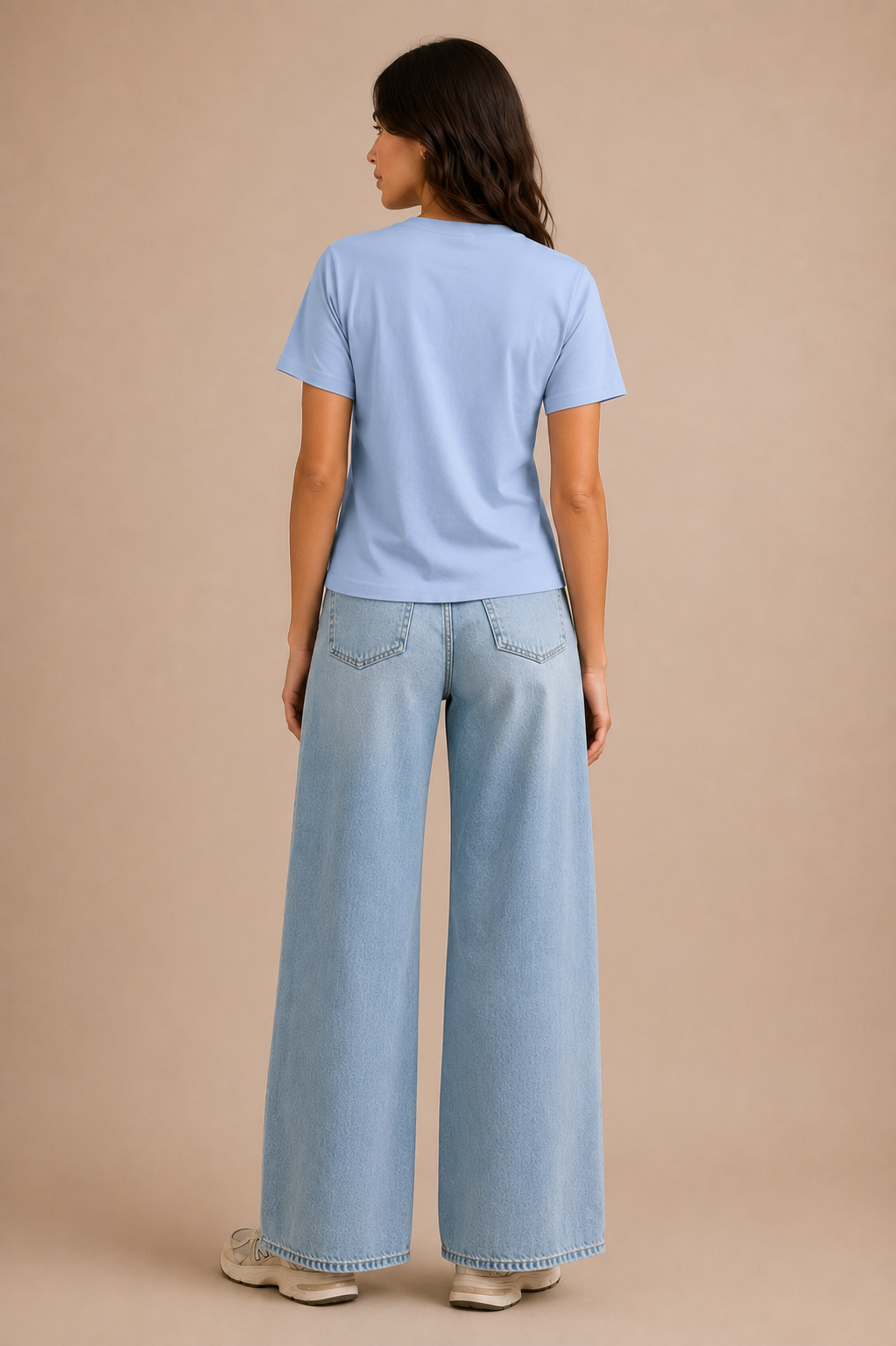 Hallie Tee- Powder Blue