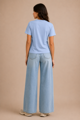 Hallie Tee- Powder Blue
