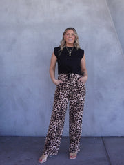 Roxy Pants - Light Leopard