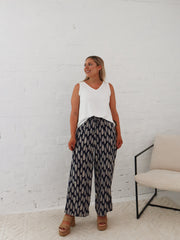 Leo Pants- Multi Navy