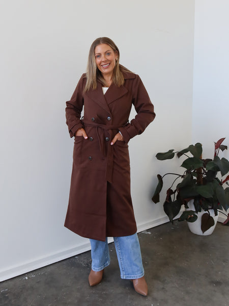 Hardin Coat - Chocolate