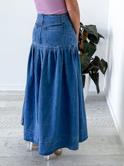 Cory Denim Skirt - Dark Blue