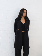 Madrid Coat- Black