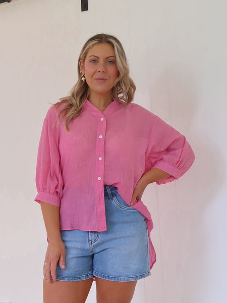 Mimi Blouse - Fuchsia