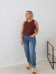 Atlas Barrel Jeans- Dark