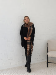 London Scarf - Chocolate