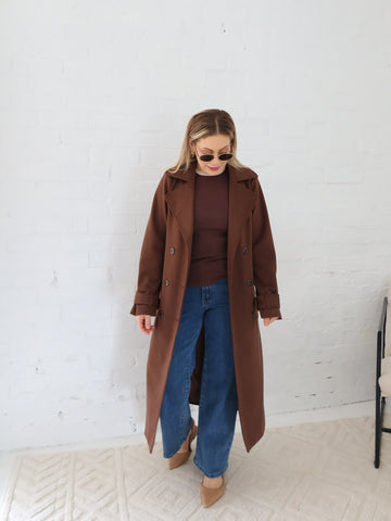 Hardin Coat - Chocolate