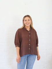 Mimi Blouse - Chocolate