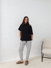 Heidi Pants - White and Black