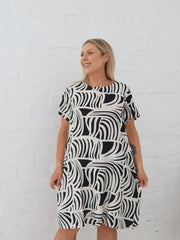 Kate Dress- Multi Black