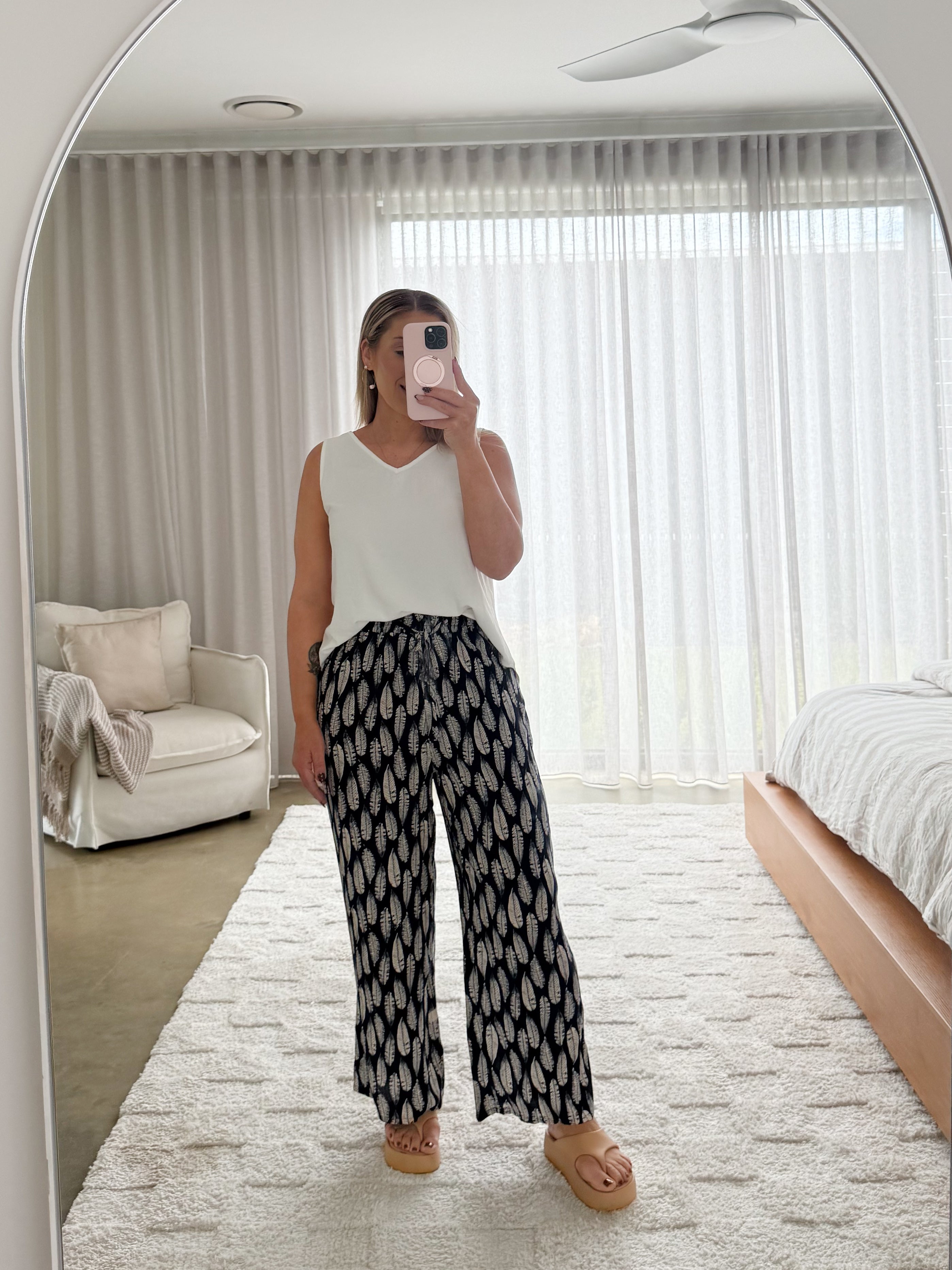 Leo Pants- Multi Navy