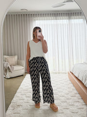 Leo Pants- Multi Navy