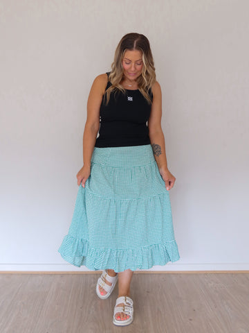 Kingsley Gingham Skirt