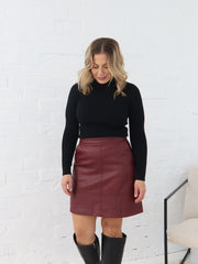 Yasmine Skirt - Burgundy
