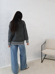 Felicity Knit - Black Fleck