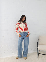 Blanca Cardigan - Red