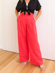 Carter Pants - Red