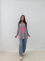 Maeve Star Knit - Grey