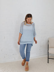Nia Top- Powder Blue
