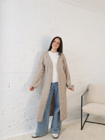 Bonnie Cardigan- Natural Speck