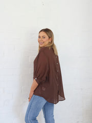 Mimi Blouse - Chocolate