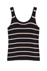 Maxine Knit Top- Navy